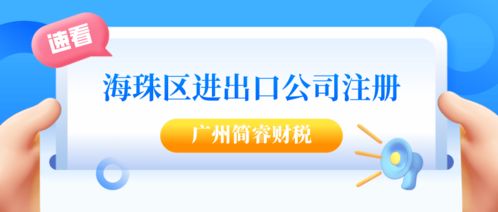 广州海珠注册进出口公司全流程解析 专业财税机构高效代办，税务服务无忧